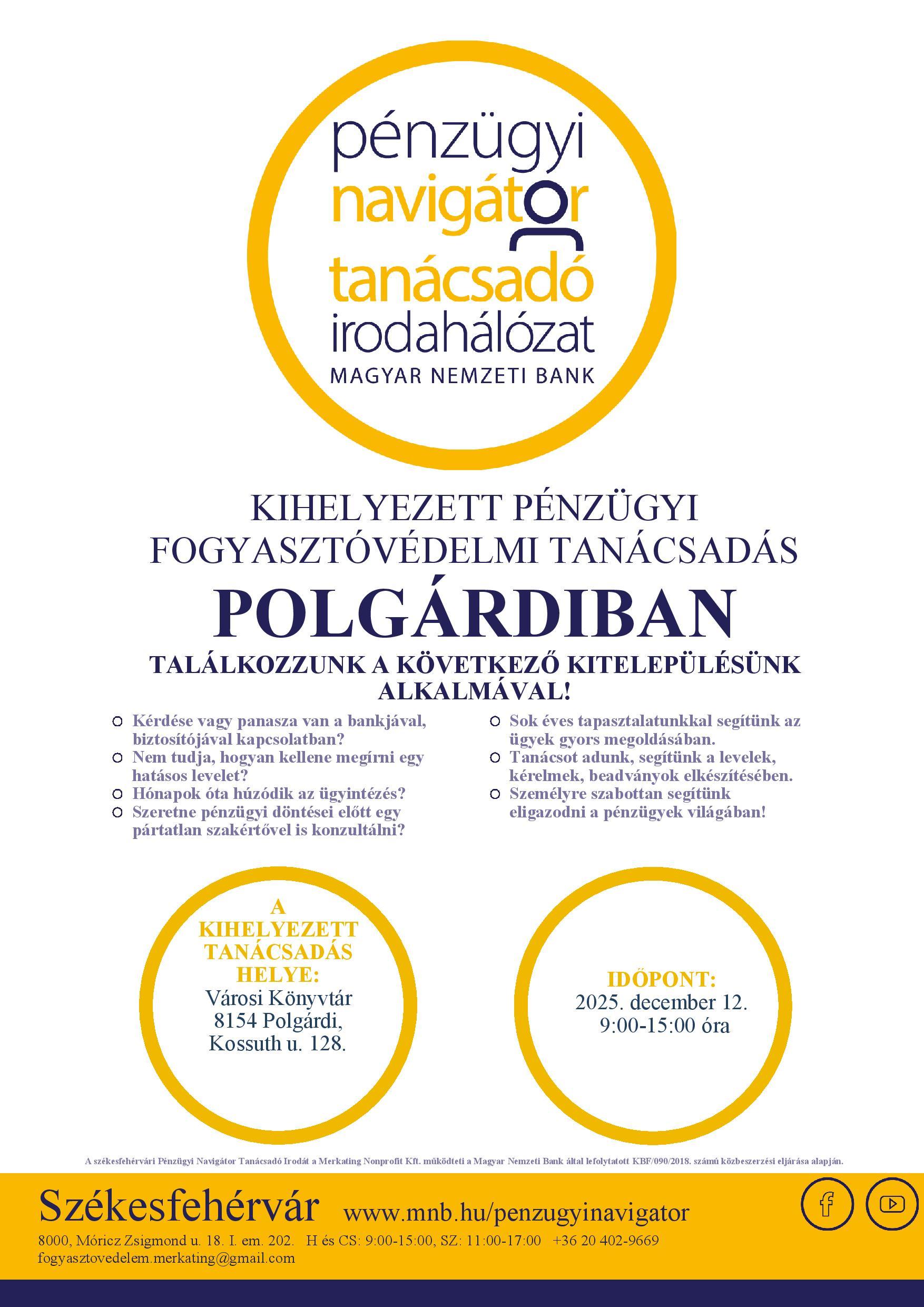 Székesfehérvár PNTI – Kitelepülés 2025.12. hóban – Polgárdi 2025.12.12. @ Városi Könyvtár